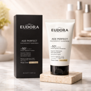 Eudora Age Perfect Photoperfect Sunscreen SPF 50+
واقي شمس يودورا آيج بيرفكت - تغطية مثالية وحماية متكاملة