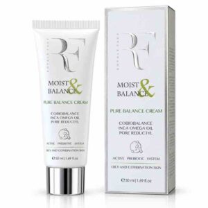 كريم ترطيب وموازنة البشرة وتضييق المسام مويست آند بالانس بيور بالانس كريم (Moist & Balance Pure Balance Cream) بمركب بور ريدوكتيل وزيت إينكا أوميغا ونظام البريبايوتك النشط للبشرة الدهنية والمختلطة (50 مل) من رويال فيس (ROYALE FACE)