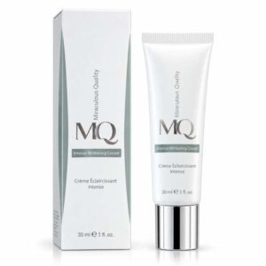 كريم التفتيح المكثف وعلاج التصبغات إنتنس وايتنينج كريم (Intense Whitening Cream / Crème Éclaircissant Intense) لتوحيد لون البشرة وإزالة البقع الداكنة (30 مل) من إم كيو (MQ - Miraculous Quality)