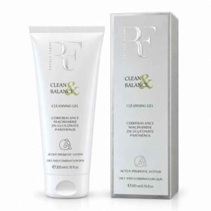 ​جل تنظيف وموازنة البشرة كلين آند بالانس كلينسينج جل (Clean & Balance Cleansing Gel) بالنياسيناميد وجلوكونات الزنك والبانثينول ونظام البريبايوتك النشط للبشرة الدهنية والمختلطة (200 مل) من رويال فيم (ROYALE FEMME)