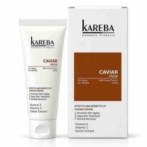 ​كريم الكافيار لشد البشرة ومكافحة التجاعيد كافيار كريم (Caviar Cream - Lifting) بمستخلص الكافيار وفيتامين C وفيتامين E للترطيب العميق ومحاربة علامات التقدم في السن للبشرة المتقدمة بالسن والمجعدة من كاريبا (KAREBA)