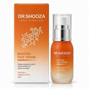 سيروم تعزيز نضارة البشرة ومكافحة التصبغات والتجاعيد بوستر فيس سيروم (Booster Face Serum) بفيتامين C وبرو-فيتامين D والإنزيم المساعد Q10 لتقليل البقع وتحسين تجاعيد الوجه من دكتور شوزا (DR.SHOOZA)