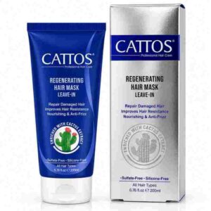 ماسك تجديد وترميم الشعر يترك على الشعر ريجينيريتينج هير ماسك ليف-إن (Regenerating Hair Mask Leave-In) بخلاصة الصبار الطبيعي خالي من السلفات والسيليكون لترميم الشعر التالف وتعزيز مقاومة الألياف لجميع أنواع الشعر من كاتوس (CATTOS - Professional Hair Care)