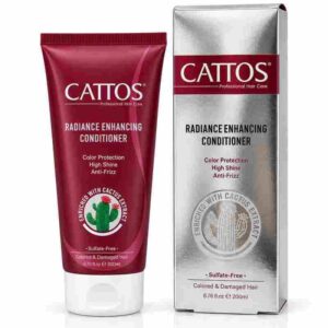 بلسم تعزيز الإشراقة وحماية لون صبغة الشعر راديانس إنهانسينج كونديشنر (Radiance Enhancing Conditioner - Color Protection) بخلاصة الصبار الطبيعي خالي من السلفات للشعر المصبوغ والتالف من كاتوس (CATTOS - Professional Hair Care)